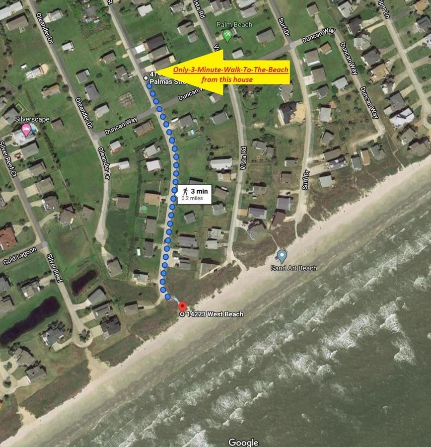 Private Beach -- Away From The Crowds - Ocean Views -Short Drive To Moody Gardens, Schlitter Bahn, Pleasure Pier Galveston Esterno foto